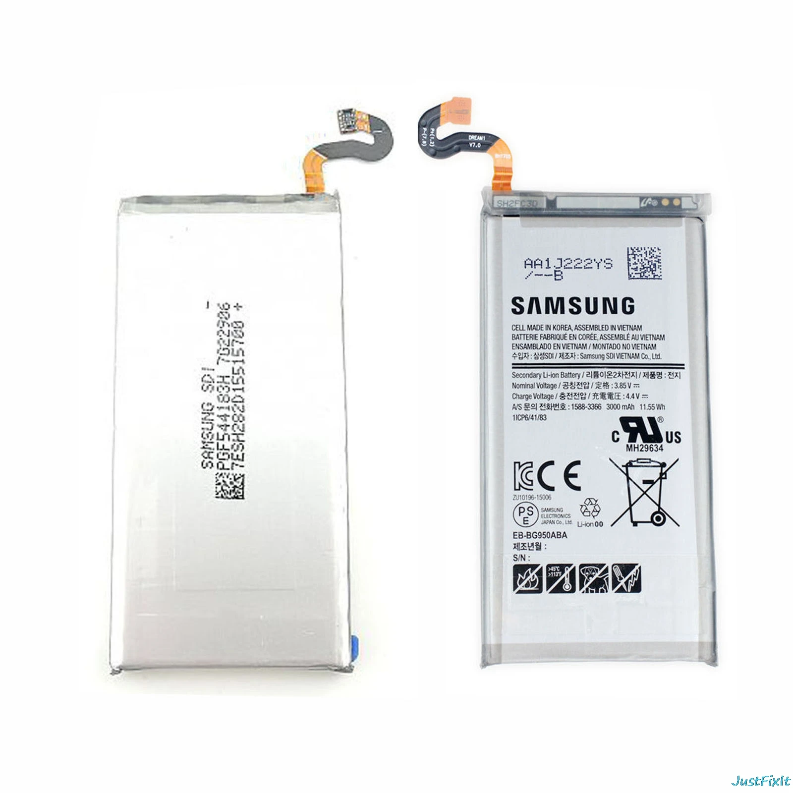 EB BG950ABE оригинальный сменный аккумулятор для samsung GALAXY S8 G950F G950U 3000 мАч|battery for