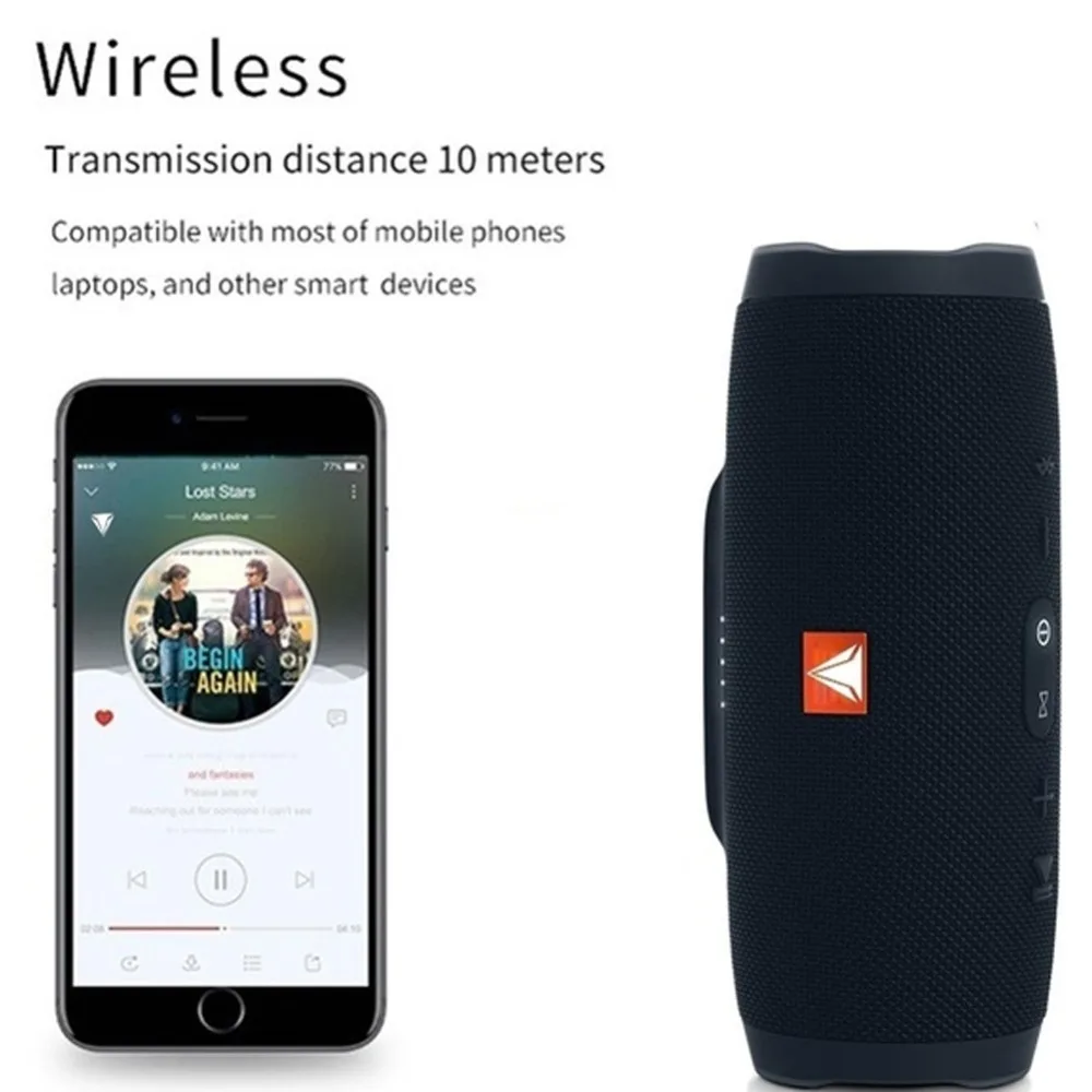 Портативная IPX7 Водонепроницаемая уличная HIFI Колонка Gizmo Bluetooth-динамик стерео