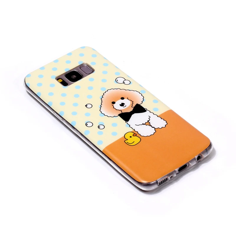 Милый собачий мобильный телефон мягкий силиконовый чехол из ТПУ для Samsung Galaxy S5 S6 S7