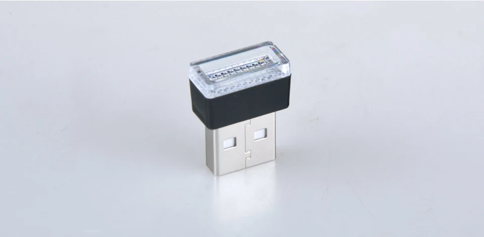 Автомобильный светодиодный светильник, лампа с usb-разъемом, внутренняя декоративная лампа RGB, аварийный светильник ing, подходит для ПК, ноутбука, компьютера, power Bank