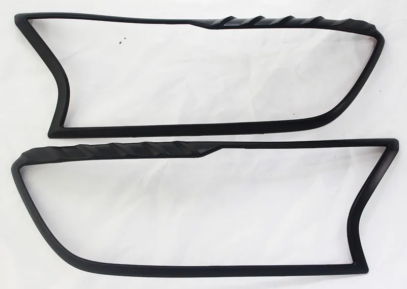 

High-quality Head Light Lamp Cover Trim 2PCS For Ford Ranger 2015 2016 2017 2018 Car Styling Accessory