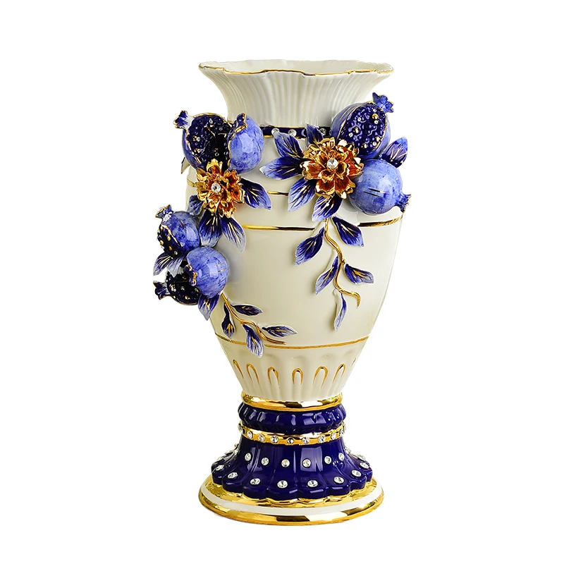 

style living room decoration high-grade Jingdezhen ceramic vase vase decoration luxury wedding gift flower flower