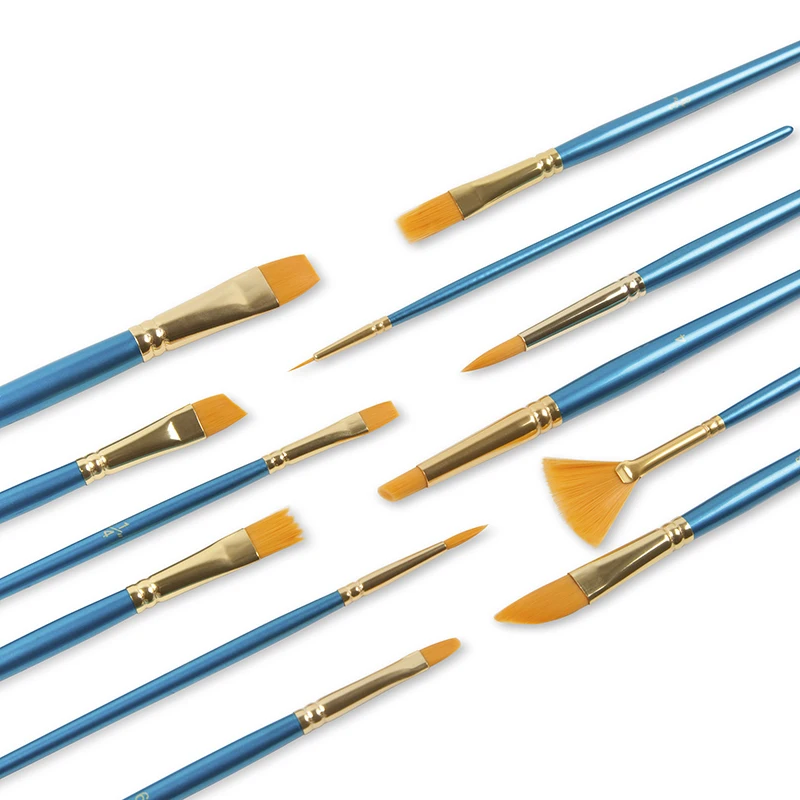 CONDA 12 шт. нейлоновые кисти для рисования набор школьных принадлежностей