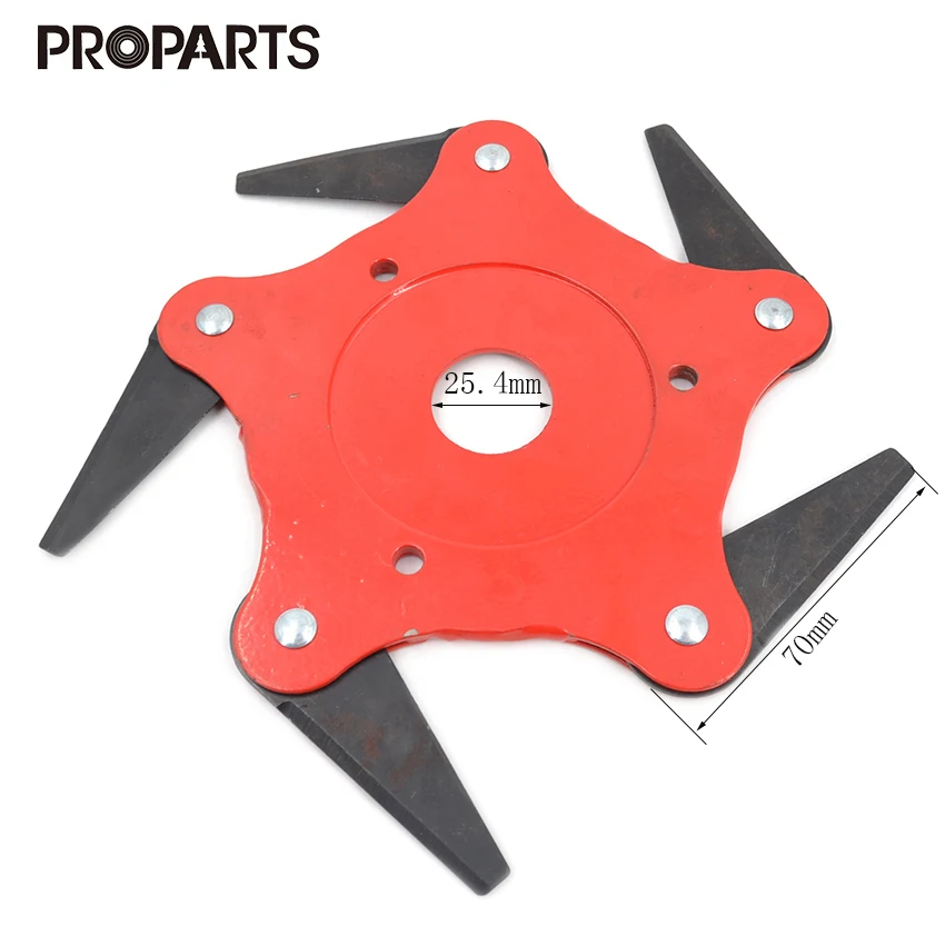 5 зубцов триммер для травы Металлическая стальная головка с лезвием T |