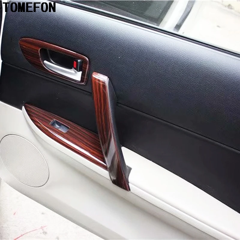 TOMEFON для Mazda 6 2006 до 2014 ABS деревянная Краска Интерьерная Дверная панель передняя