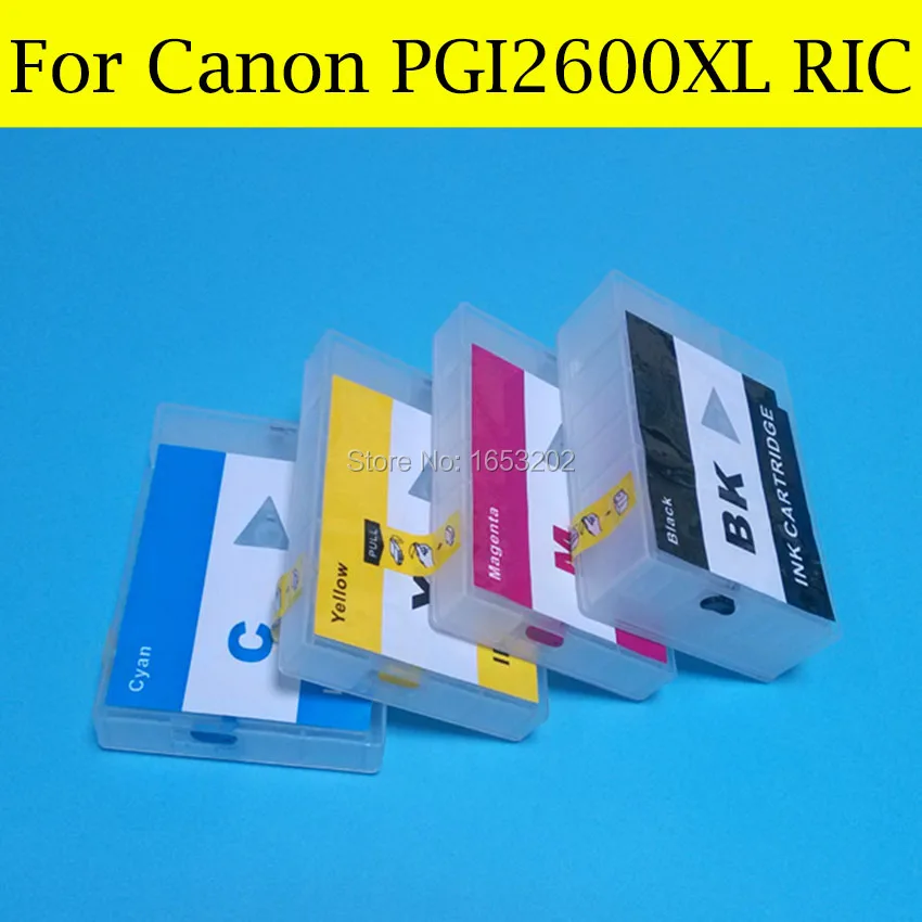 4 PCS/Lot Refillable Ink Cartridge For CANON PGI2600XL Canon MAXIFY MB5060 MB5360 Printer | Компьютеры и офис