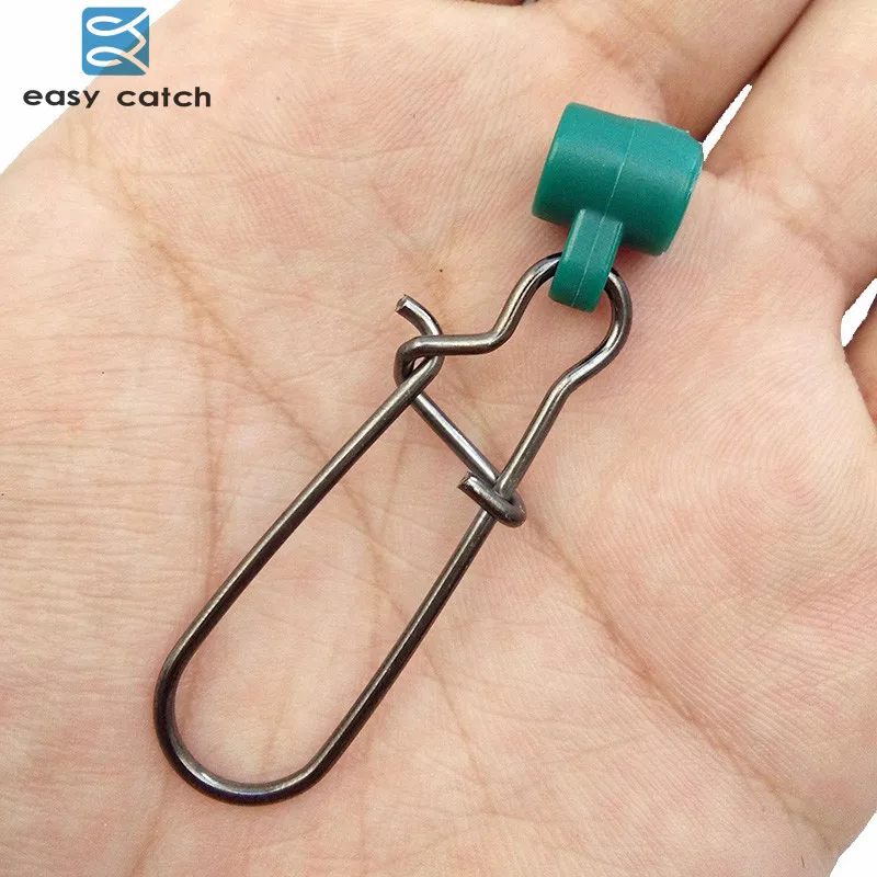 Easy Catch 50 шт. рыболовные грузила скользящие зажимы зеленая пластиковая головка