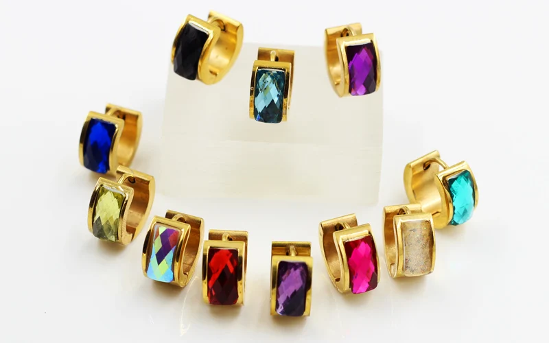 LUXUKISSKIDS серьги-кольца из нержавеющей стали Роскошные ювелирные изделия