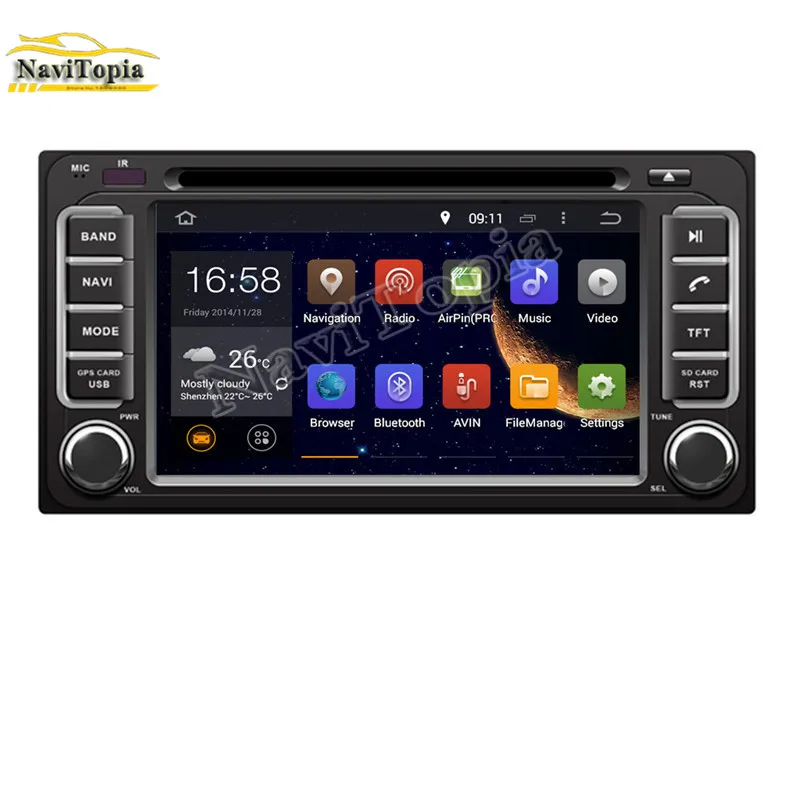NAVITOPIA 6 2 дюймов 4G ram 32G rom Восьмиядерный Android 9 0 автомобильный DVD gps для Toyota RAV4 FJ Cruiser