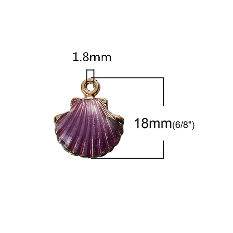 Подвеска DoreenBeads из сплава цинка в золотистой оправе с фиолетовым павлином
