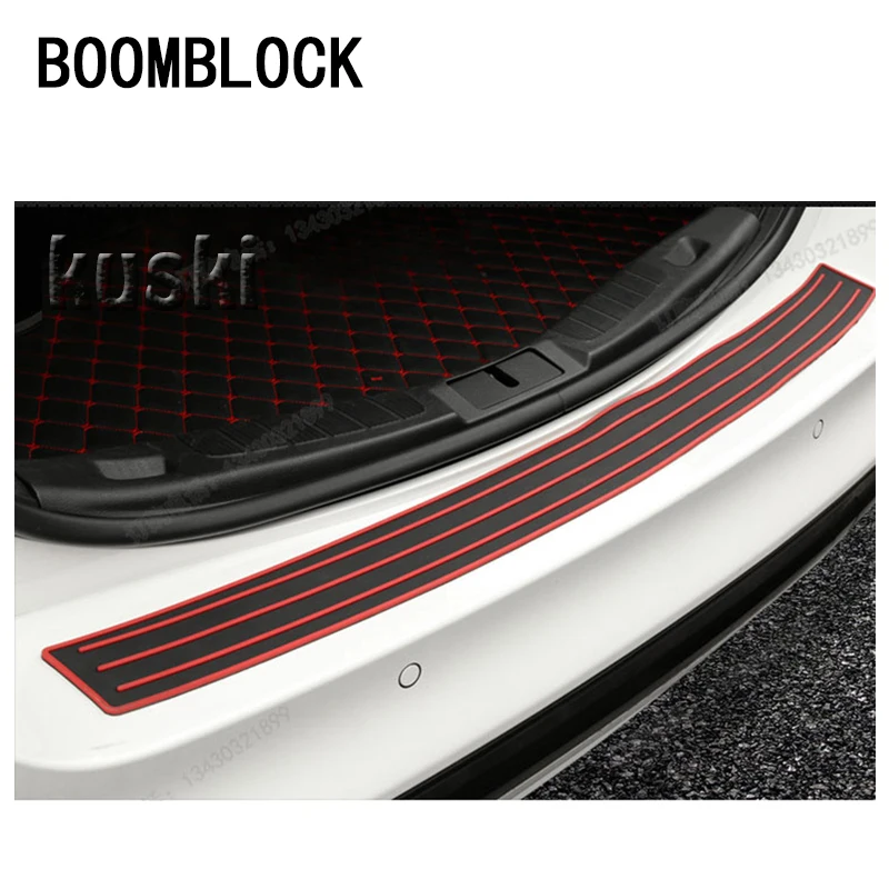 Автостайлинг BOOMBLOCK защитная накладка на заднюю дверь наклейки для VW Polo Golf 4 5 Passat