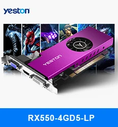 Yeston Radeon RX 590 GPU 8 ГБ GDDR5 256bit игровой настольный компьютер ПК видеокарты Поддержка DVI/HDMI PCI-E X16 3,0