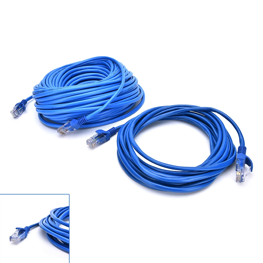 5/10/20/30 м RJ45 Ethernet-Кабель для Cat5e Cat5 Интернет-сети Соединительный LAN-кабель Шнур ПК