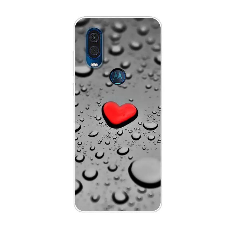Чехол для Moto One Action силиконовый мягкий чехол из ТПУ телефона Motorola OneAction задняя