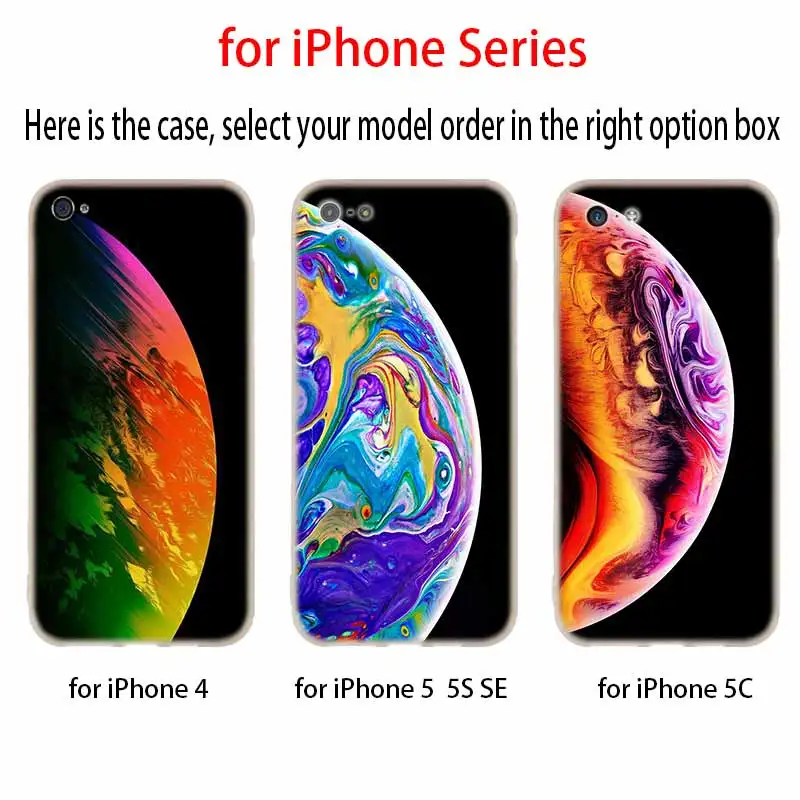 Красивая планета арт чехол силиконовый мягкий для iPhone 12 11 Pro X XS Max XR 6 6S 7 8 plus 5S SE