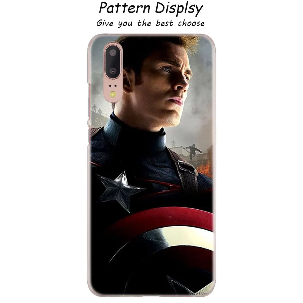 02 Модный жесткий чехол Marvel Hero Капитан Америка для huawei P30 P20 P10 P9 P8 Lite P30 P20 Pro Mini P Smart - Цвет: 02