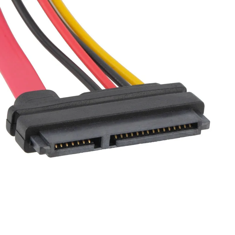 22Pin SATA Кабель Штекерный к женскому 7 + 15 Pin Serial ATA Data Power Combo Удлинительный кабель