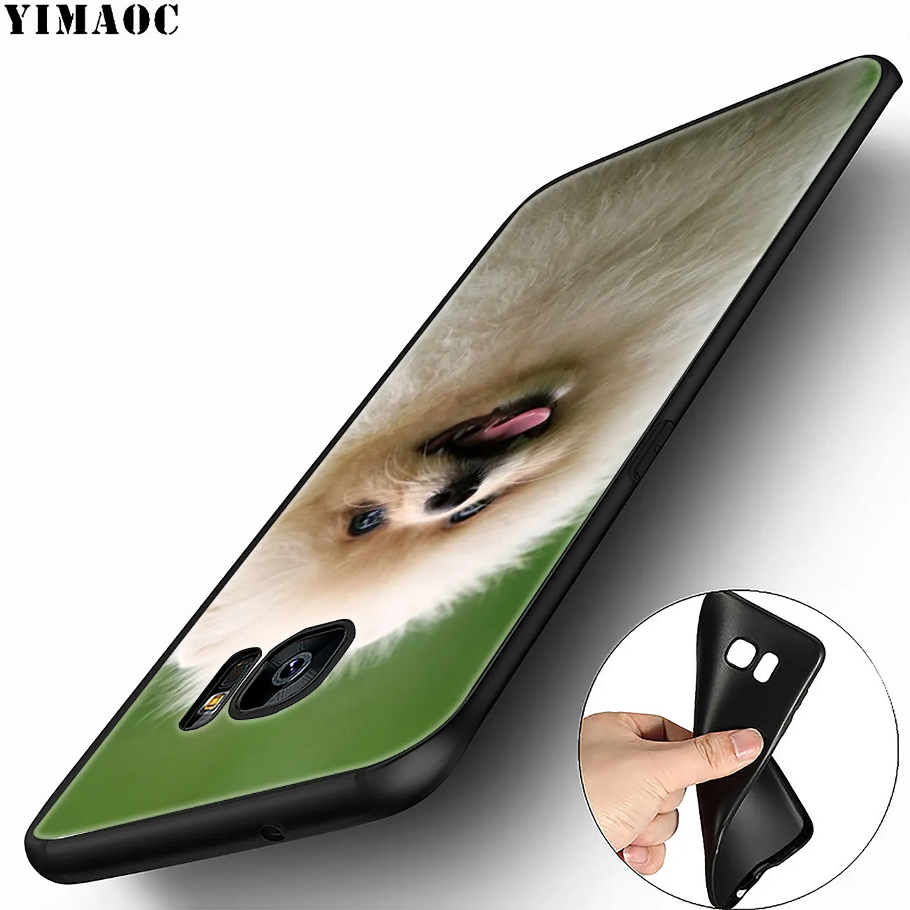 Мягкий силиконовый чехол для телефона YIMAOC Pomeranian dog dogs Samsung Galaxy A6 A9 A8 A7 2018 A3 A5 2016 2017