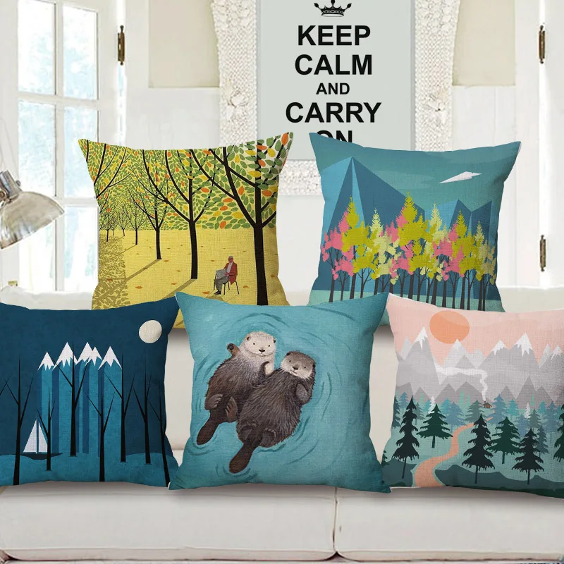 Декоративное хлопковое белье Наволочка на подушку 45X45Cm Capa de Dlmofada Диван