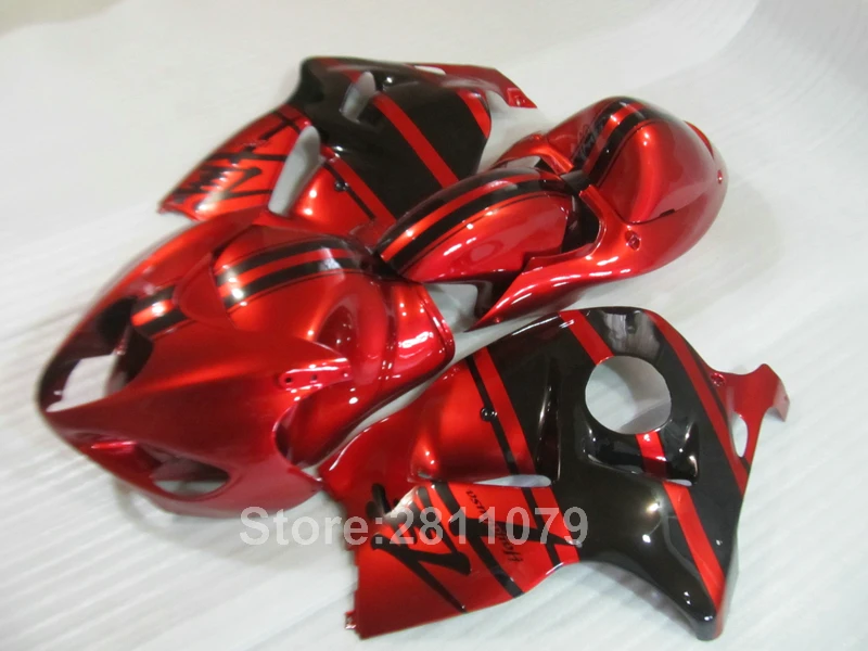 Высокое качество Пластиковые обтекатель комплект для Suzuki GSXR1300 96 97 98 99 00 07 красно