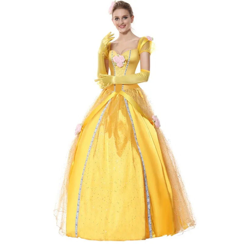 Beauty and the Beast Bell Princess Costume Ballet Fancy Dress Party Cosplay Evening | Тематическая одежда и униформа