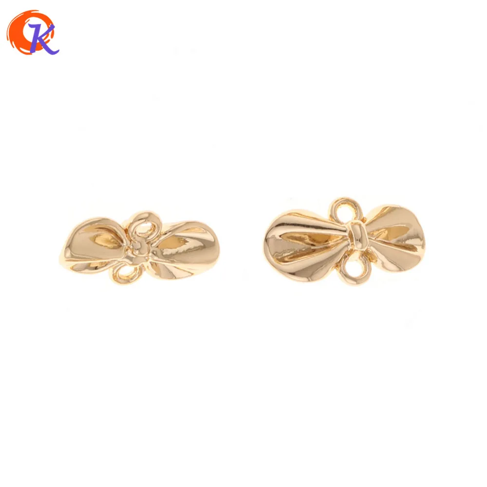 

Cordial Design 100Pcs 9*16MM Jewelry Accessories/Gold Bowknot Shape/DIY/Earrings Base Making/Hand Made/Earring Findings