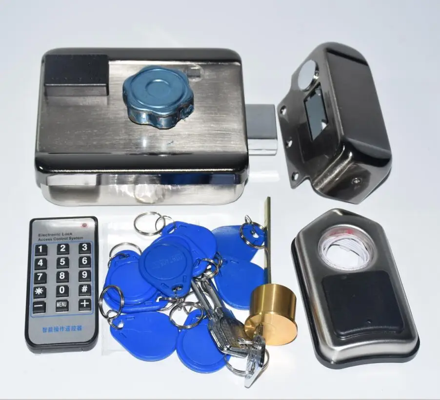 LPSECURITY батарея питания 12VDC RFID 13,56 МГц замок электрических ворот электронный дверной замок 10 тегов(без батареи в комплекте - Цвет: kit 1