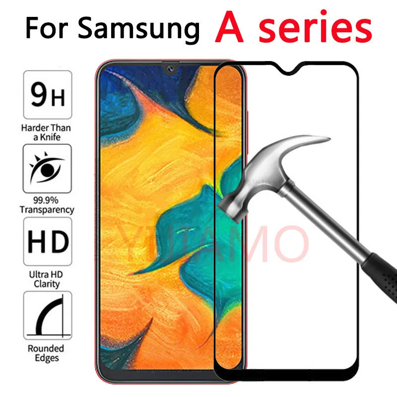 Закаленное стекло для Samsung Galaxy A20 A30 A40 A50 Защитное A 20 30 40 50 Передняя пленка 2