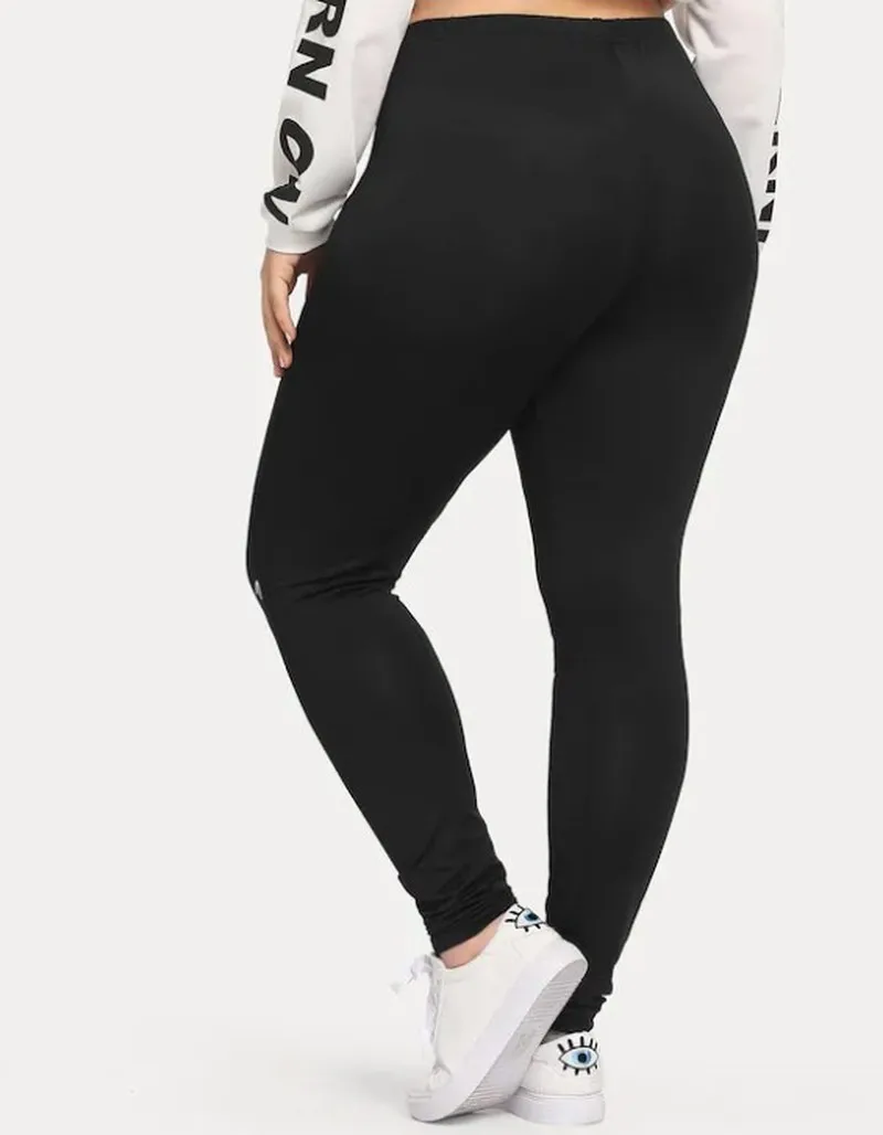 Новинка, повседневные весенне-летние XL-5XL больших размеров, женские черные леггинсы с принтом кота, узкие брюки до щиколотки, H19031502