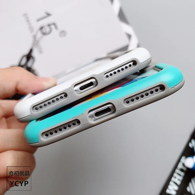 Мягкий бампер для iPhone X/8 plus /7plus и задняя Передняя пленка из закаленного стекла