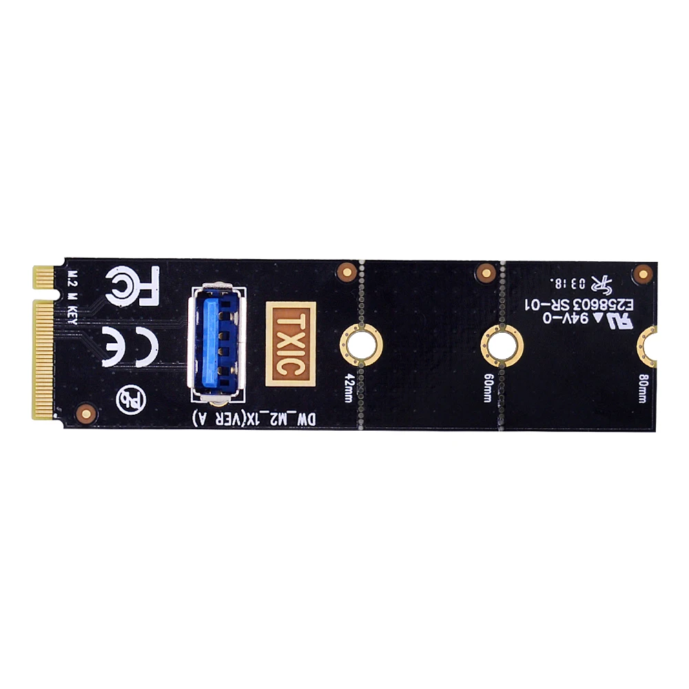 CHIPAL NGFF M.2 для USB 3 0 переносная карта M2 M Key адаптер PCI E 1x до 16x переходная