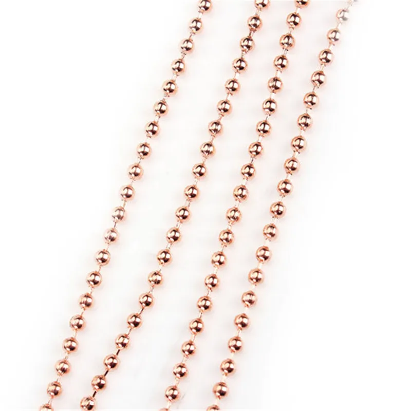 DoreenBeads медная шаровая цепь ожерелье розовое золото ювелирные изделия DIY