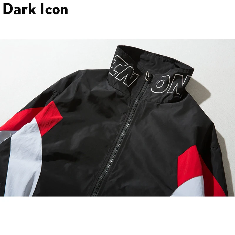 DARKICON цветной блок стоячий воротник уличная Мужская куртка 2019 Осенние