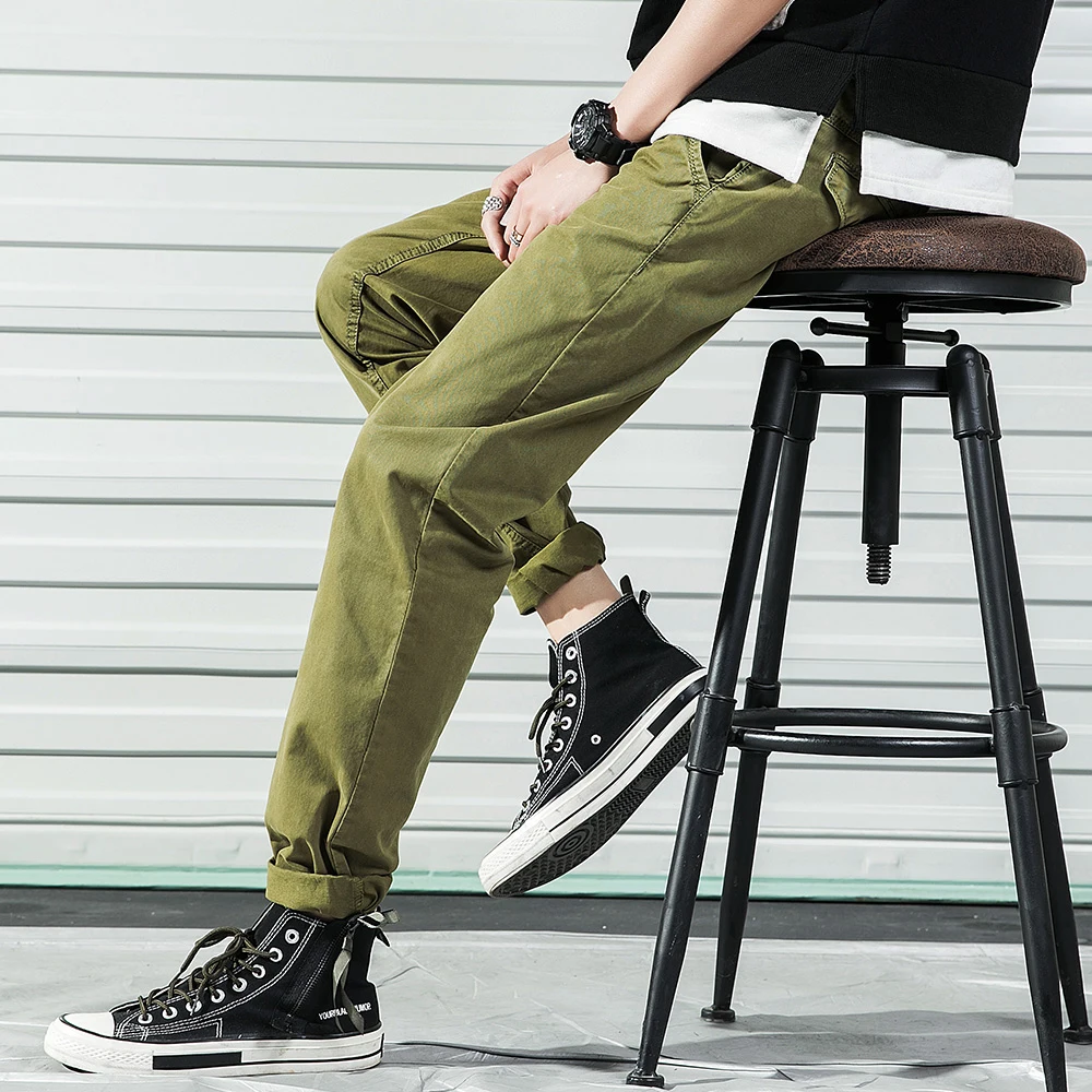 Люкер CMS летние мужские повседневные штаны для мужчин Slim fit прямые хлопковые
