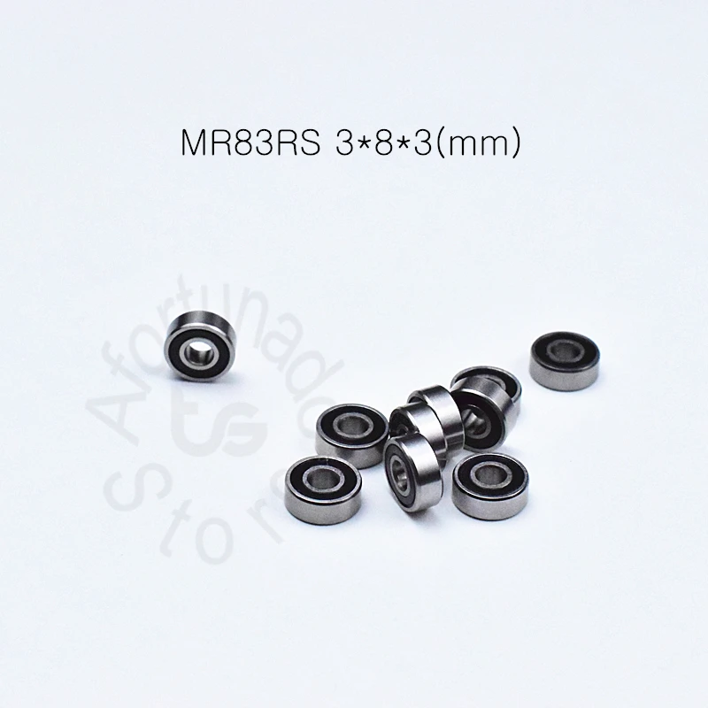 MR83RS 3*8*3(mm) 10pieces free shipping bearing ABEC-5 bearing Metal Sealed Miniature Bearing MR MR83 MR83ZZ bearings