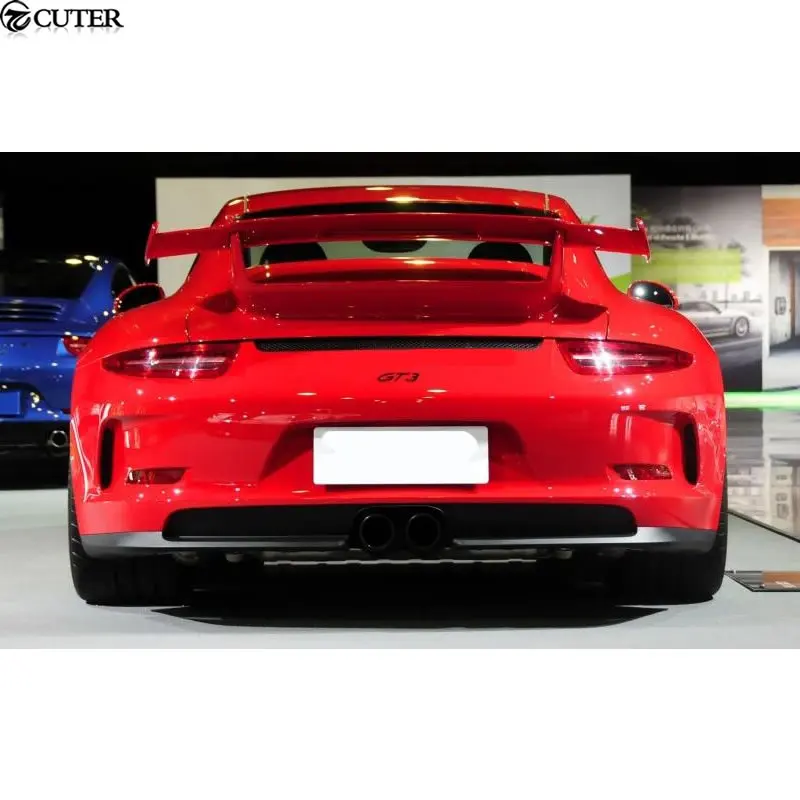 GT3 стильный комплект кузова автомобиля передний бампер для заднего бампера боковые юбки задний спойлер для Porsche 911 Carrera 991 GT3 Комплект кузова 10-15