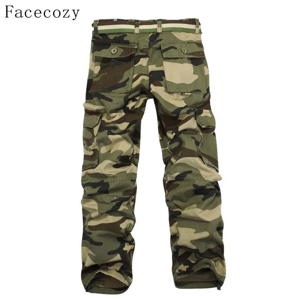 Facecozy мужские тактические военные камуфляжные брюки мужские осенние уличные мульти-карманы альпинистские брюки