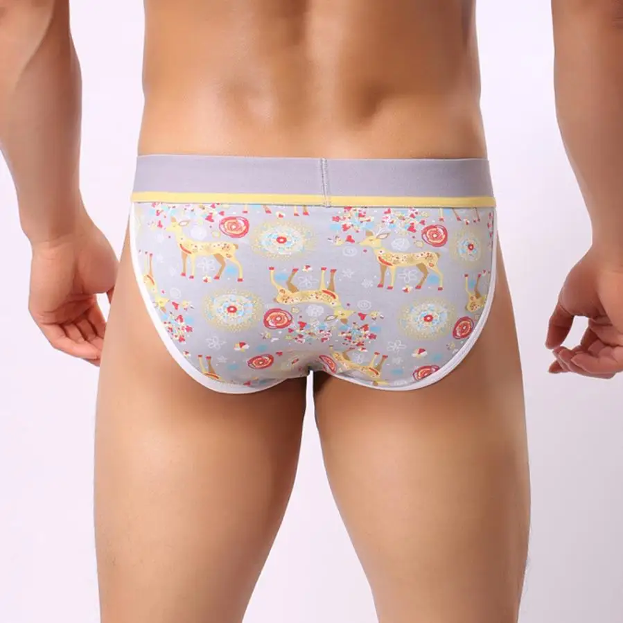 Мужские хлопковые трусы MUQGEW мягкие дышащие с низкой посадкой короткие шорты