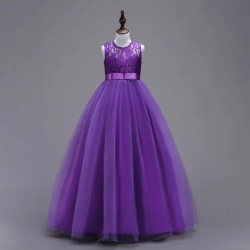 2018 New Summer Princess Baby Girls Lace Tutu Dress Formal Wedding Party Kids Girl Sleeveless Pageant Ball Gown Tulle Dresses | Детская