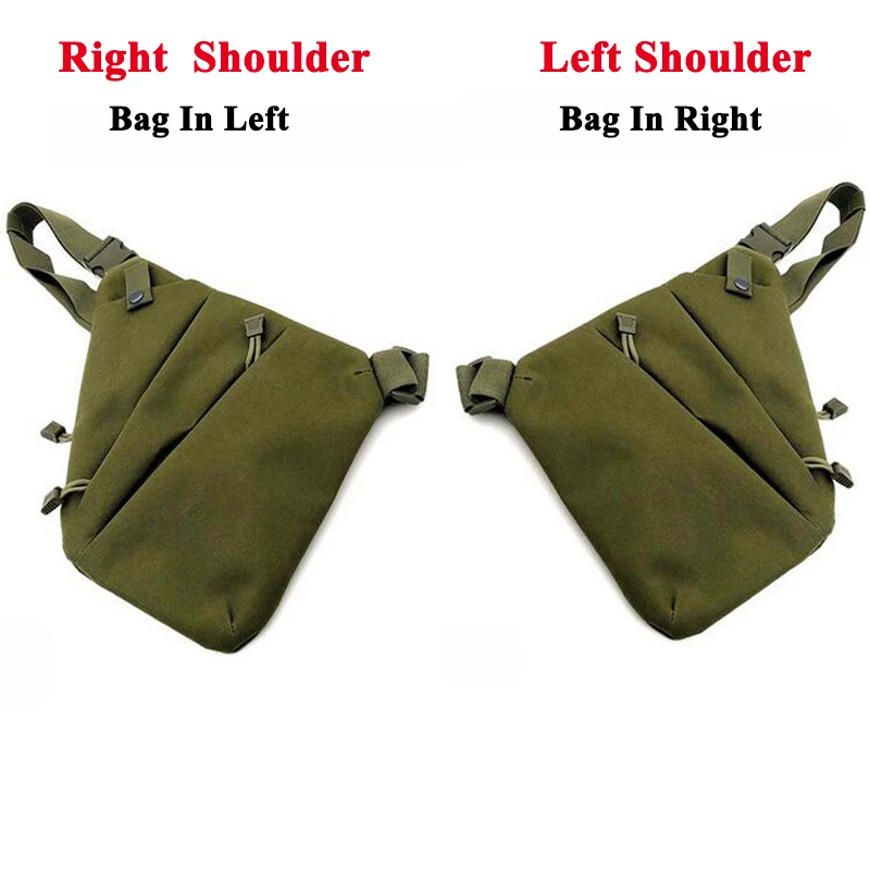 Тактическая Сумка для оружия со скрытым пистолетом мужская спортивная нагрудная