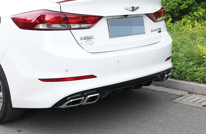 Для Jade Dynast Elantra задний ABS задний бампер диффузор защитные бамперы для 17 Elantra обвес бампер задний губы задний спойлер