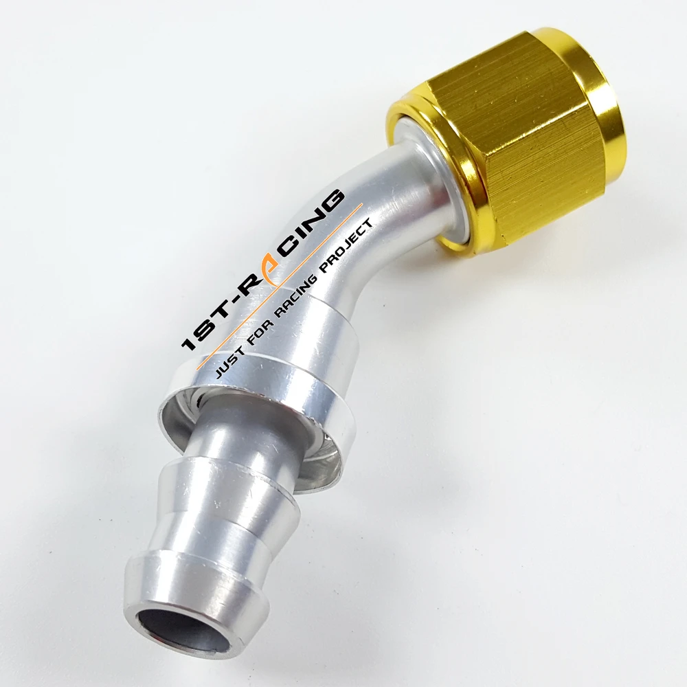 Универсальный антивандальный Масляный шланг на 6 45 градусов Золотой +