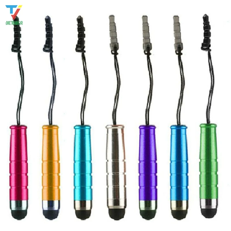 2000 шт./лот универсальный металлический стилус сенсорный емкостный экран ручка