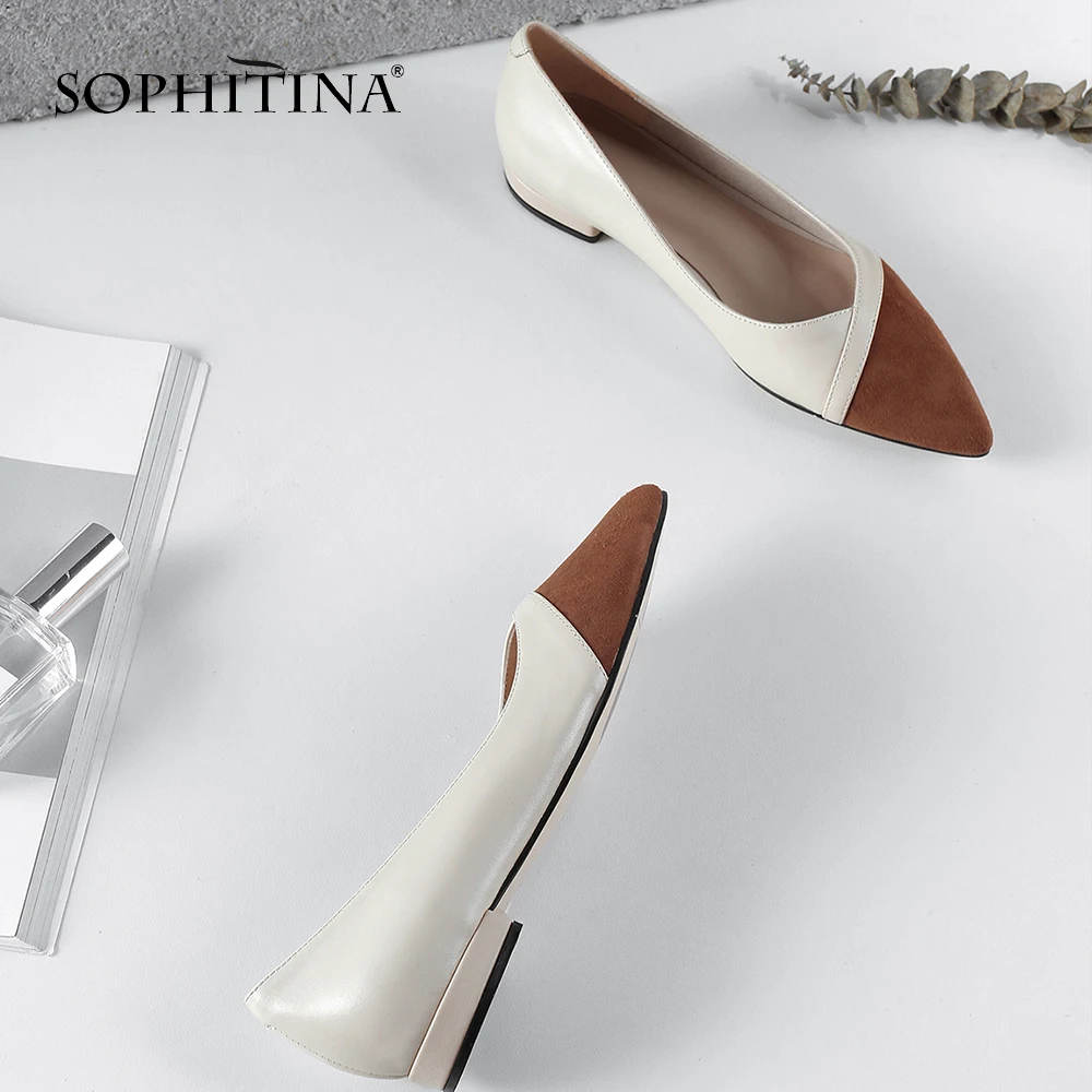 SOPHITINA/Модная удобная обувь на плоской подошве Смешанные цвета