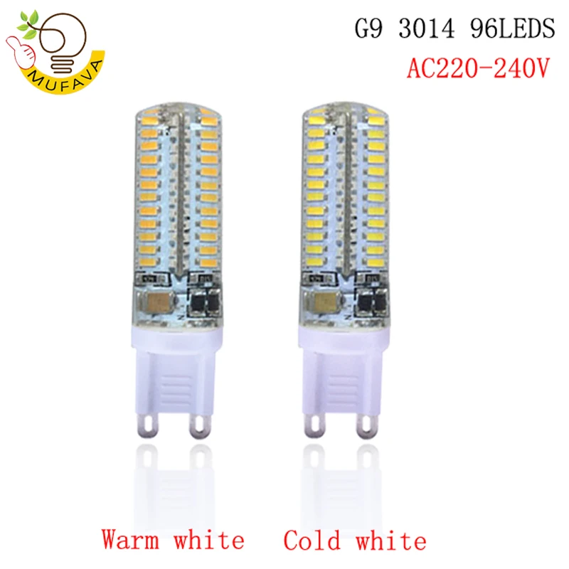 G9 Светодиодная лампа 7 Вт 9 10 12 AC220V 240 в SMD 2835 3014 led g9 для замены 30/40 галогенная | Лампы