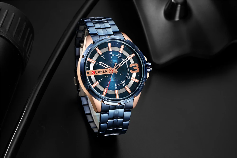 CURREN Часы мужские модные часы 2019 роскошные из нержавеющей стали Reloj наручные