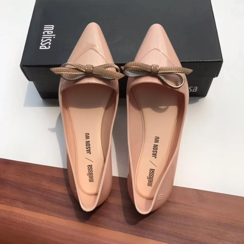 Новинка года; Melissa; женские босоножки с бантом; летние женские сандалии; Melissa; женская обувь; нескользящие женские прозрачные сандалии; дышащие