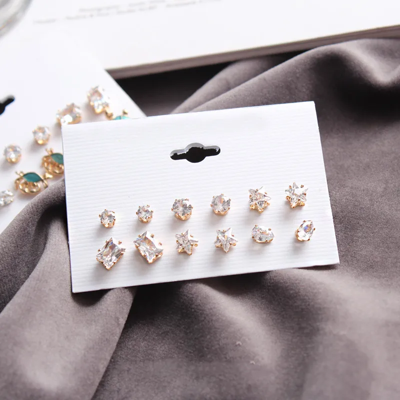 Timlee E214 New Cute Delicate Crab Tortoise Rhinestone Round Alloy Stud Earrings Sets Fashion Accessories wholesale. | Украшения и