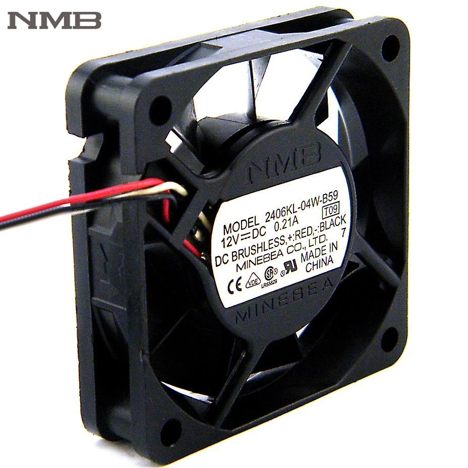 Для NMB 6015 6 см 2406KL 04W B59 12V 0.21A Вентилятор охлаждения процессора двойной шариковый