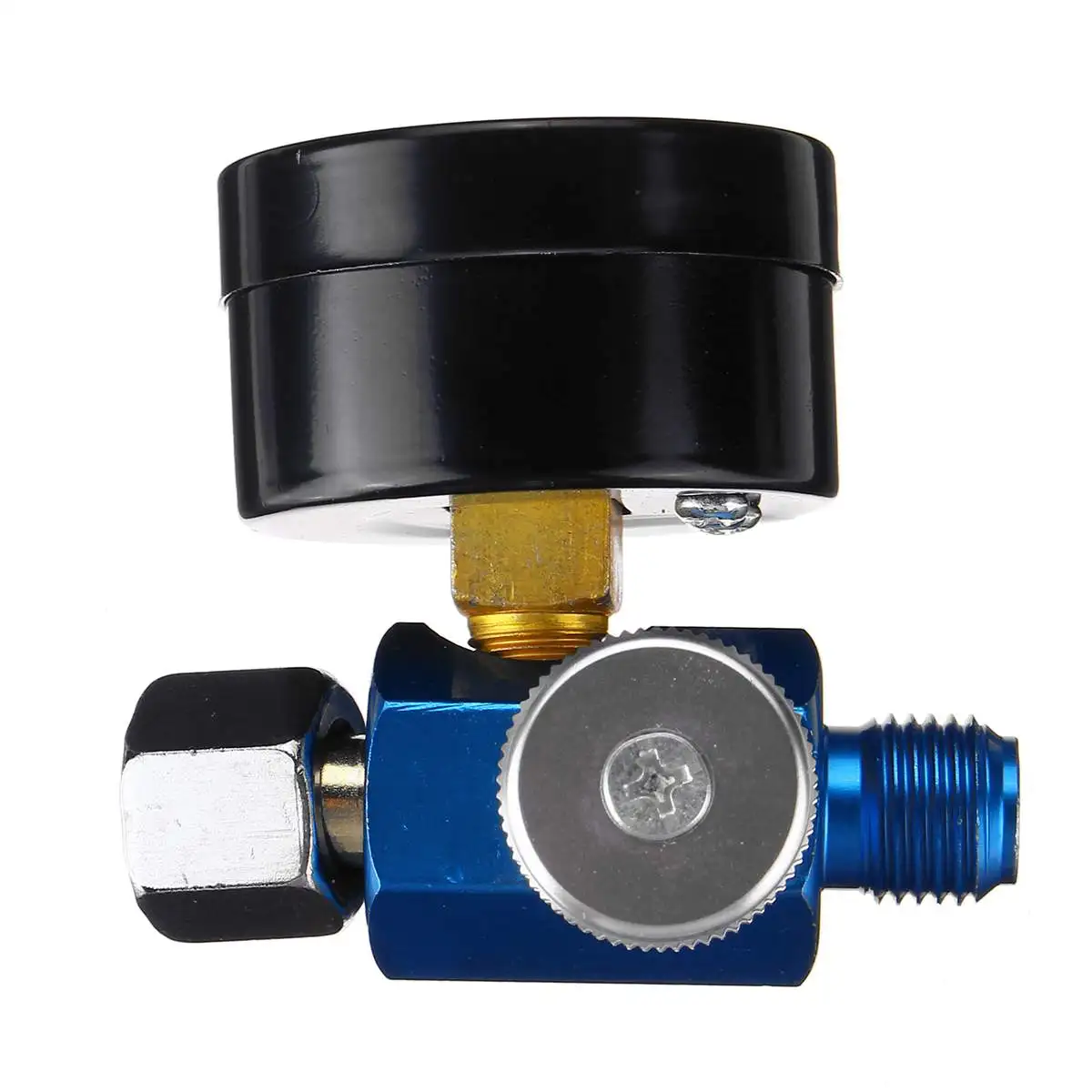 1/4" Air Pressure Regulator Air Control Spray Paint G un Tail Pressure Gauge Compressor Relief Regulator Regulating Valve